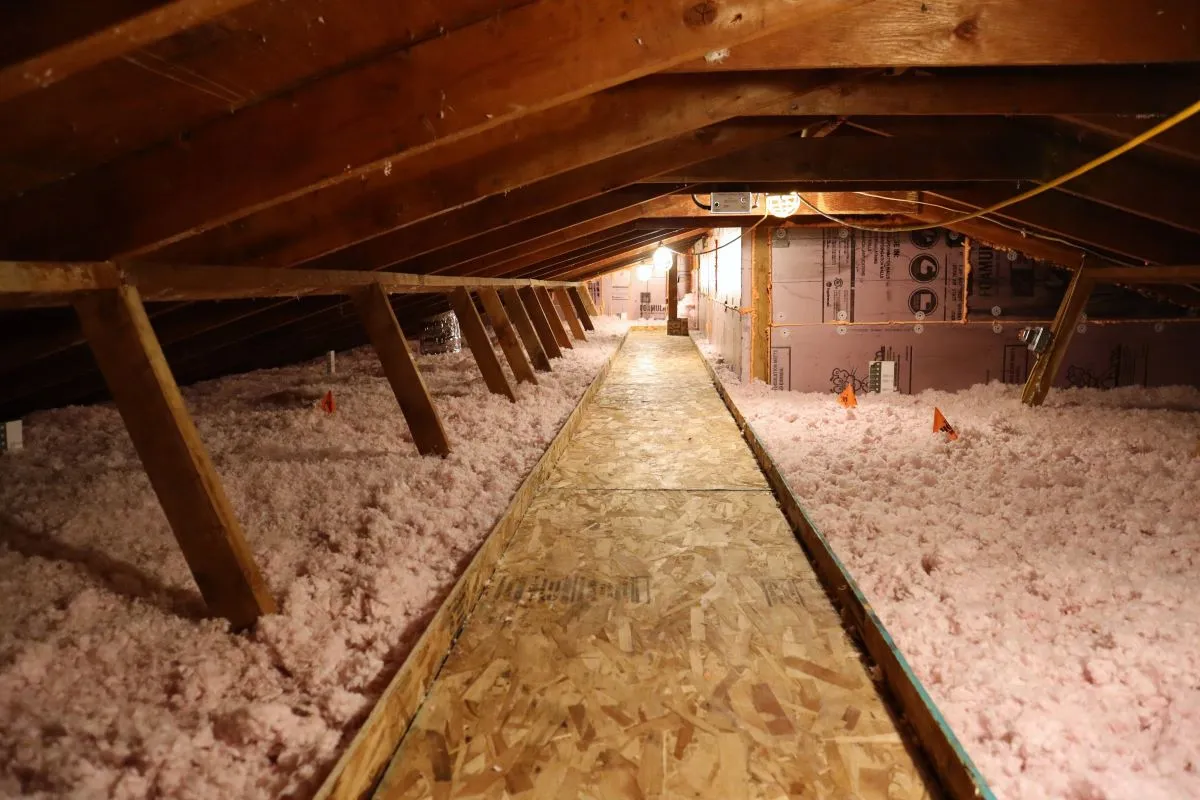 Attic insulation